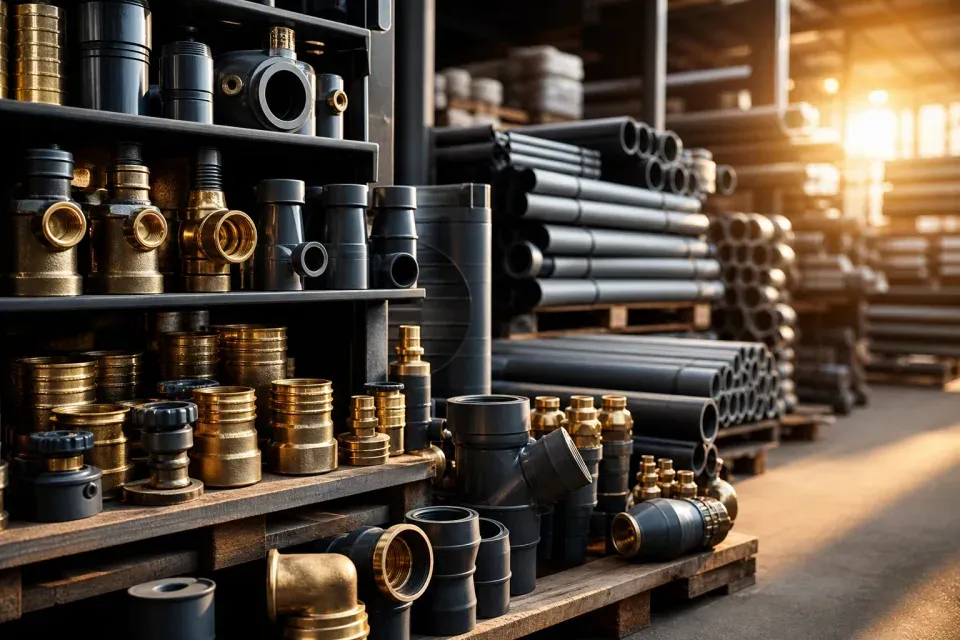 Plumbing and sanitary fittings in stock