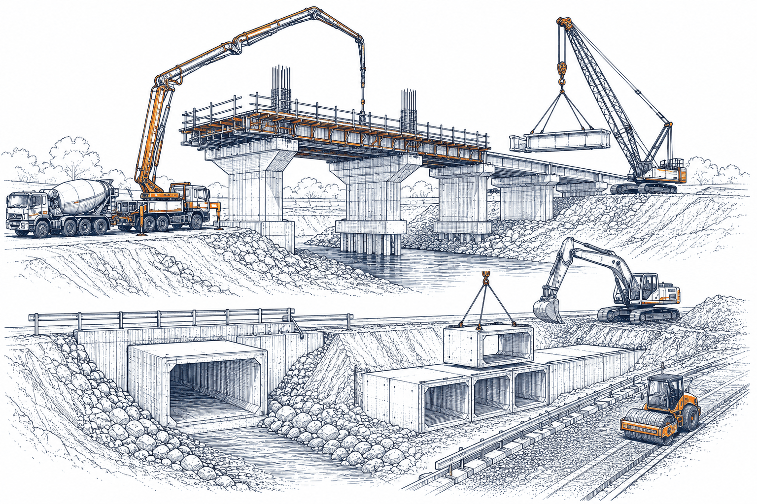 Bridge construction project in Zanzibar