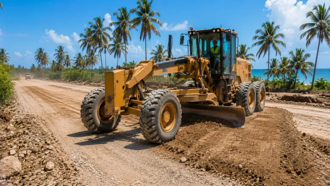Motor Grader hire for construction projects in Zanzibar