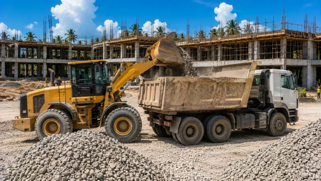Wheel Loader hire for construction projects in Zanzibar
